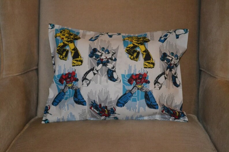 Travel Pillow Case Child Pillow Case Of Transformers Etsy