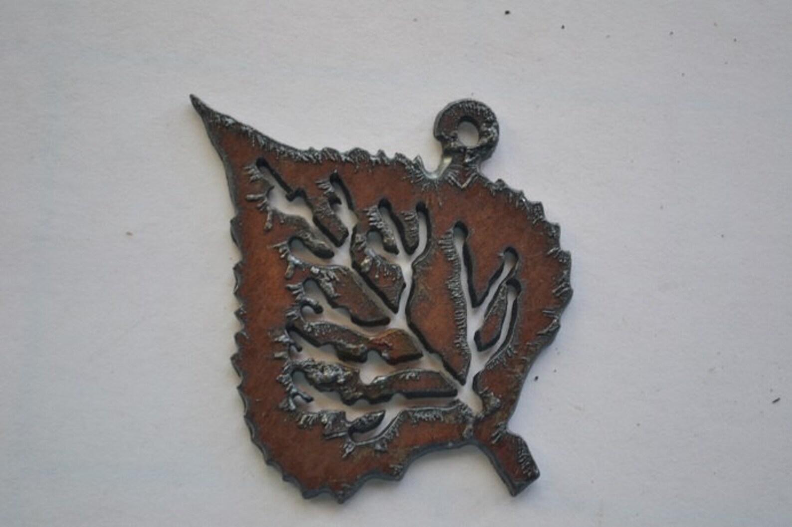 Rustic Rusty Rusted Recycled Metal ASPEN LEAF/ FALL/ Fan/light Etsy