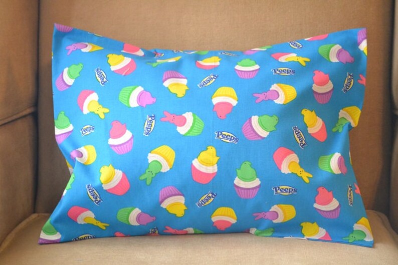 Travel Pillow Case Child Pillow Case EASTER PEEPS Peeps Chicks Peeps Rabbits