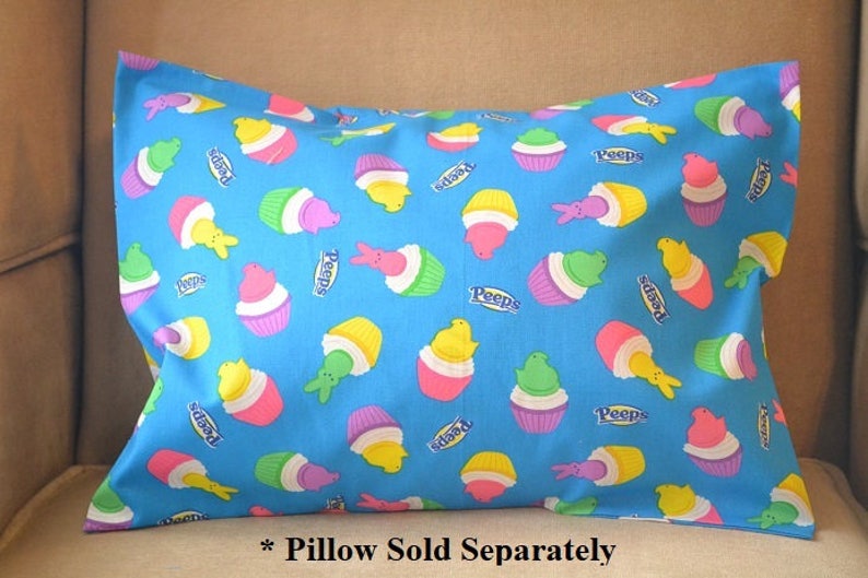 Travel Pillow Case Child Pillow Case EASTER PEEPS Peeps Chicks Peeps Rabbits
