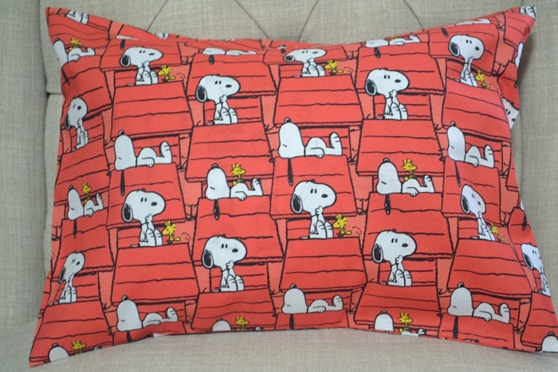 Travel Pillow Case / Child Pillow Case PEANUTS / Snoopy and Etsy