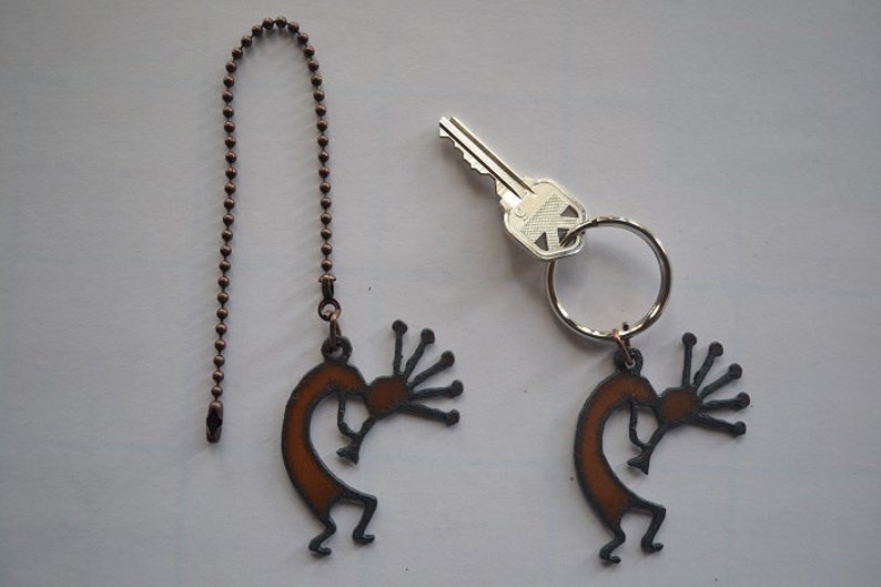 Rustic Rusty Rusted Recycled Metal Charm Southwest Kokopelli Etsy