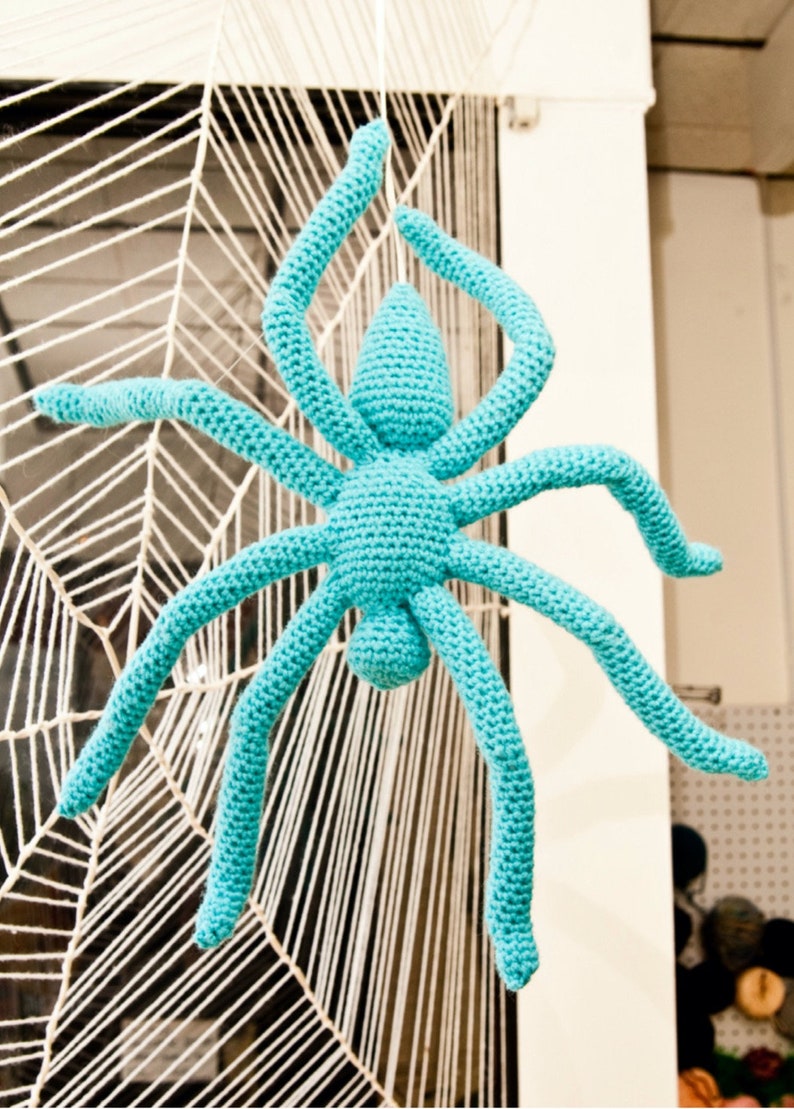 Amigurumi Spider Pattern with Web Instructions image 1