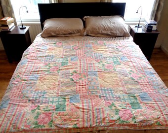 vintage bedspreadquilteiderdown matching single bed duvet cover 1990s country cottage patchwork effect flower pattern bedding bed x - Vintage Bedding vintage bedspreadquilteiderdown matching single bed duvet cover 1990s country cottage patchwork effect flower pattern bedding bed x - Vintage Bedding