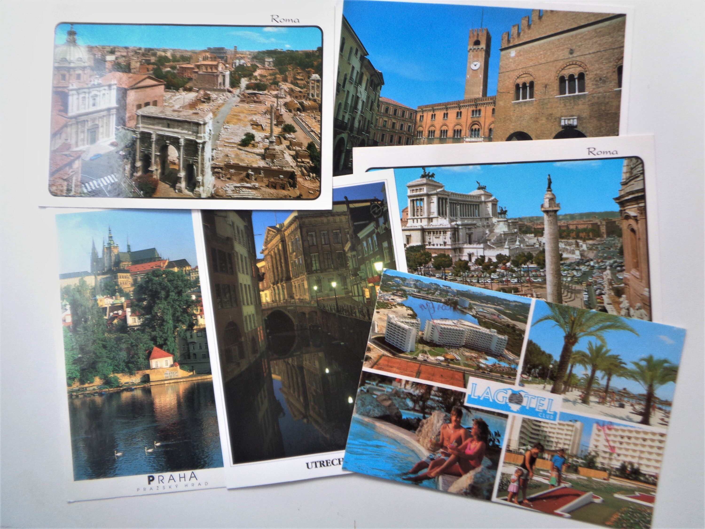 European postcards set of 6 vintage used and unused post Etsy