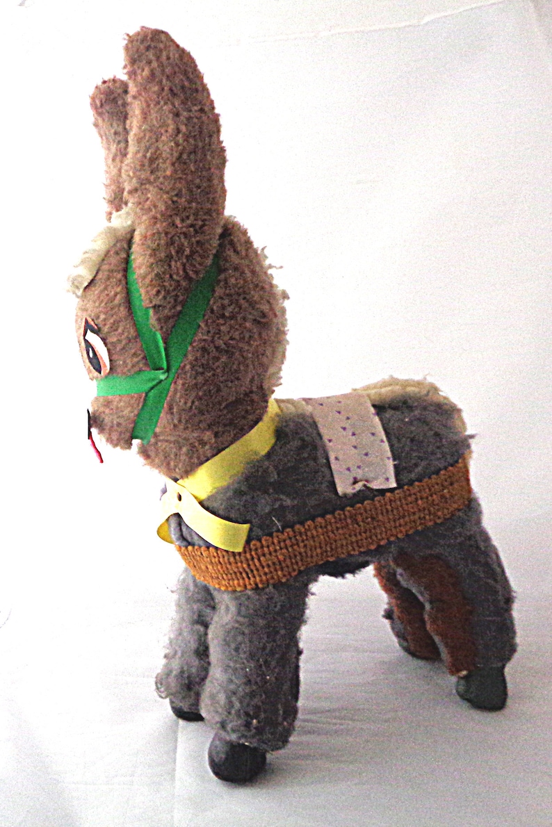 gift from Ireland vintage cuddly toy Toy Donkey from 1950s