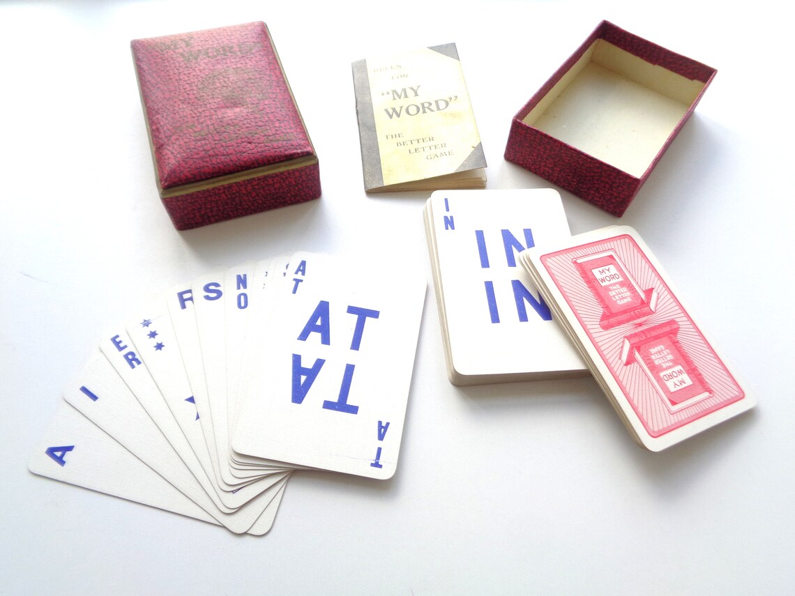 Vintage card game from the 1930's original My Etsy