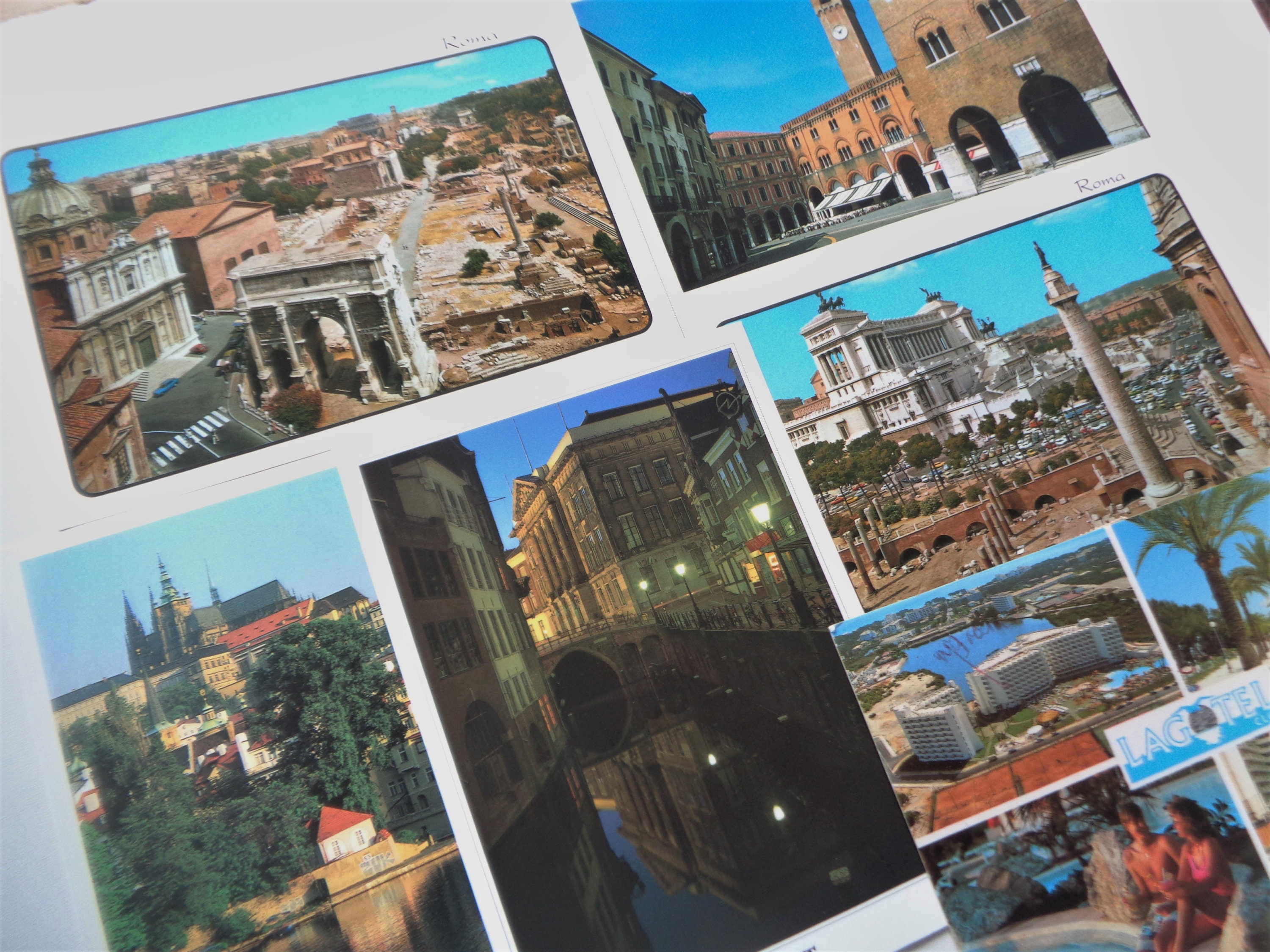 European postcards set of 6 vintage used and unused post Etsy