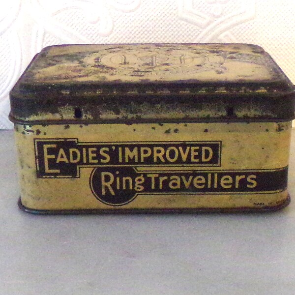 Antique Tin Boxes Etsy