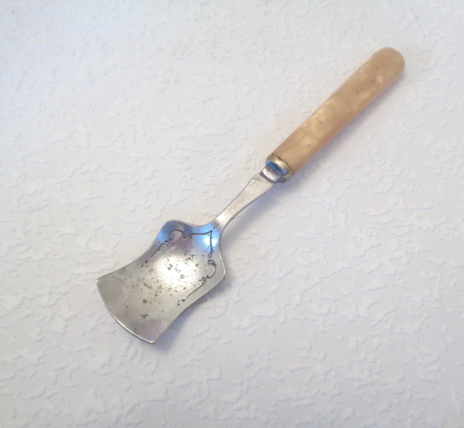 Antique Silver Plate shovel sugar spoon by Viner and Hall Etsy