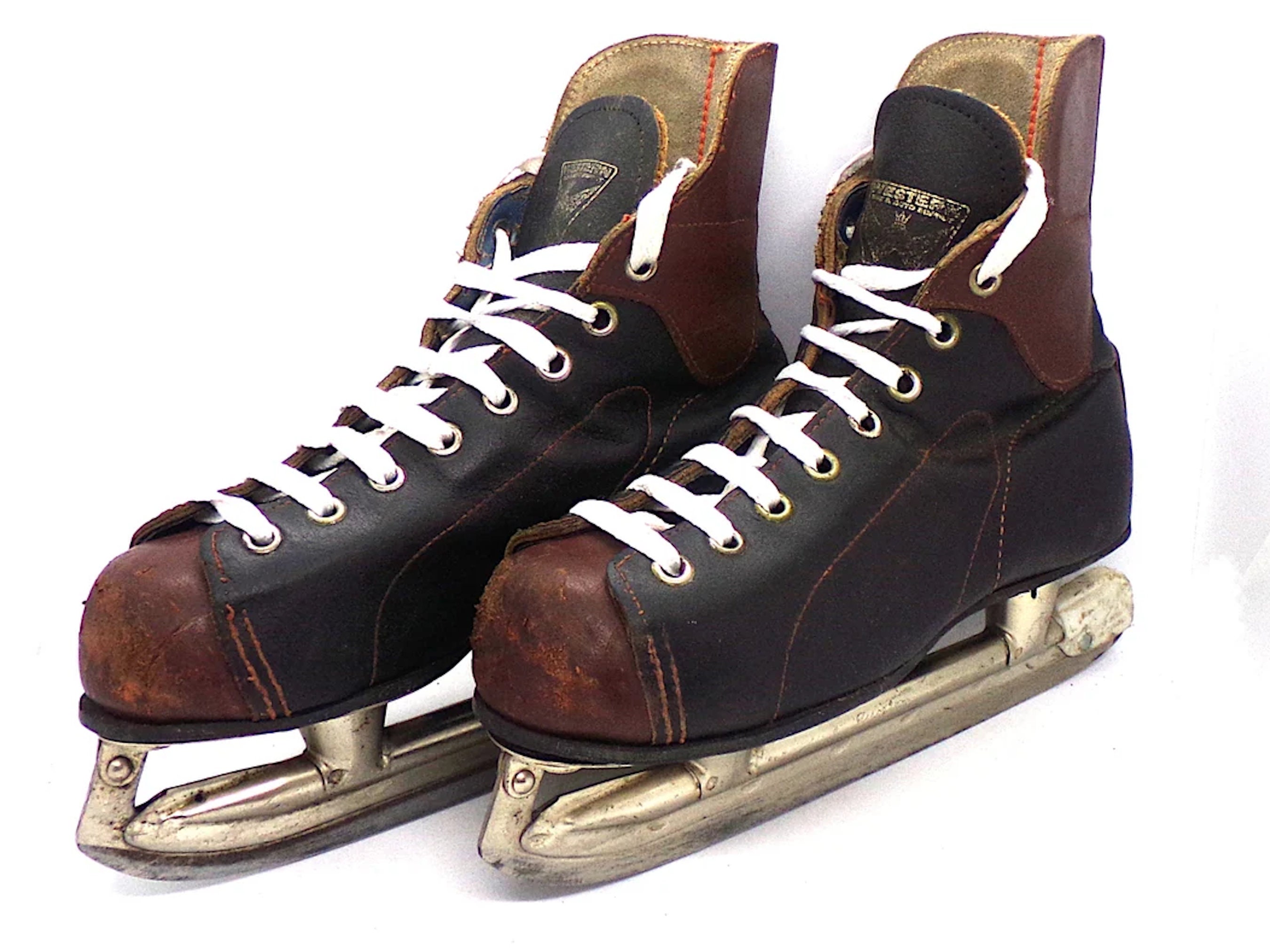 Vtg Ice Hockey Skates NHL Rules Committee Official Canada Leather BiltRite Steel il_fullxfull.6940498270_fnnl.jpg main image 2