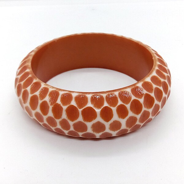 Orange Bangle Bracelet Etsy