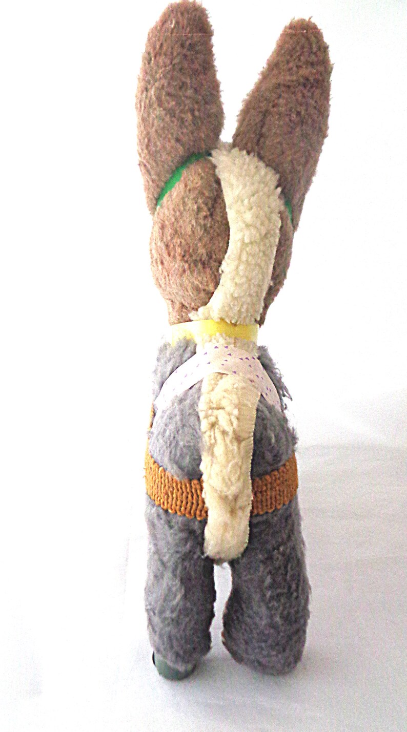 gift from Ireland vintage cuddly toy Toy Donkey from 1950s