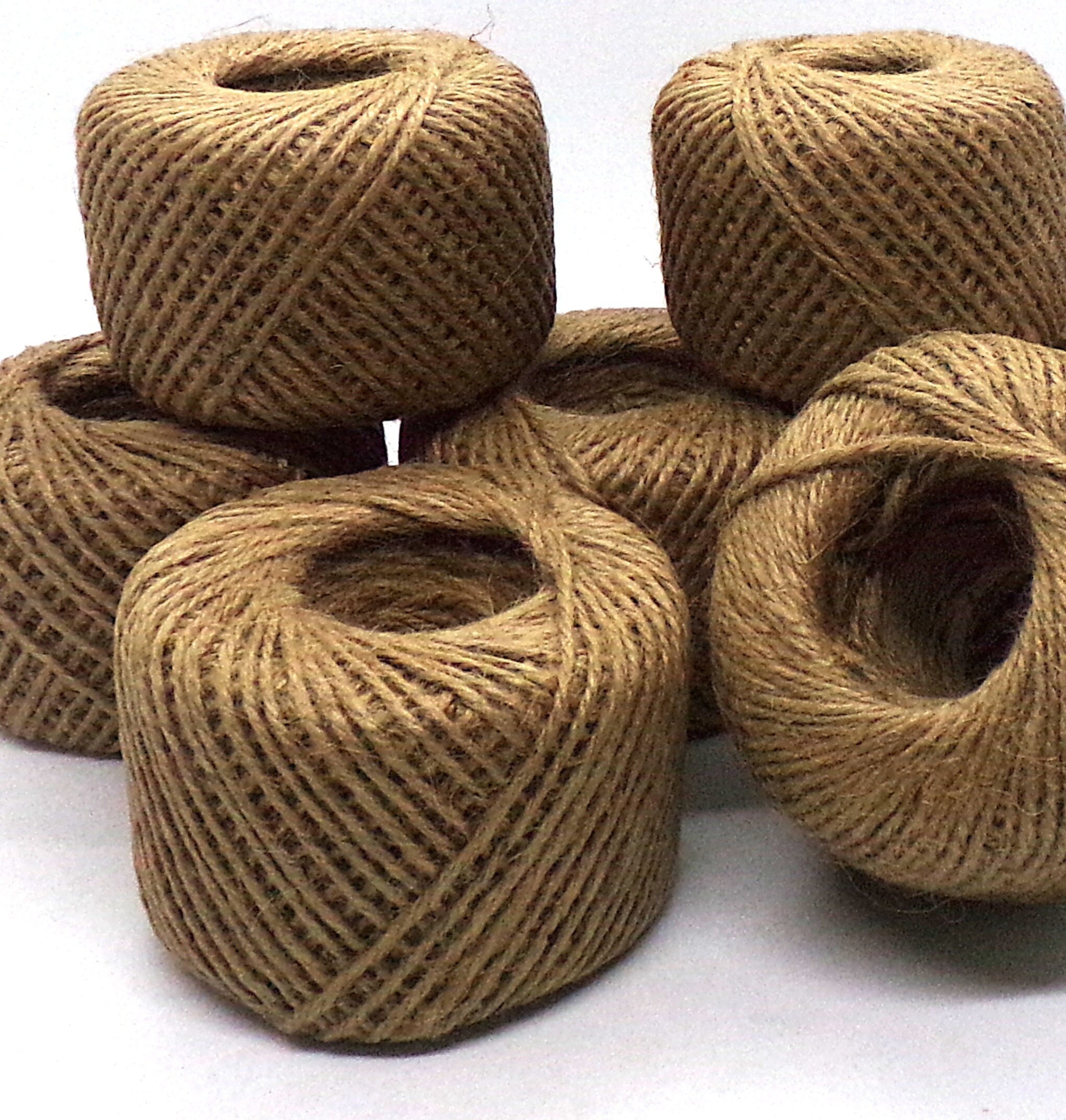 Fabric Mackur DIY hemp rope gift packaging twine yarn for day gifts wrapping wedding decoration office garden projects 2 mm x 50 m 1 roll 50M*2MM khaki 
