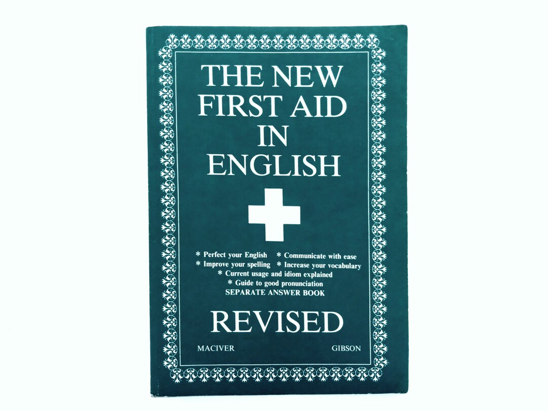 The New First Aid in English by Angus Maciver, a Vintage Paperback Book