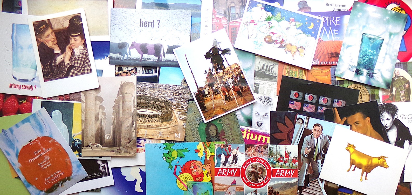 50 postcards from around the world vintage postcard Etsy