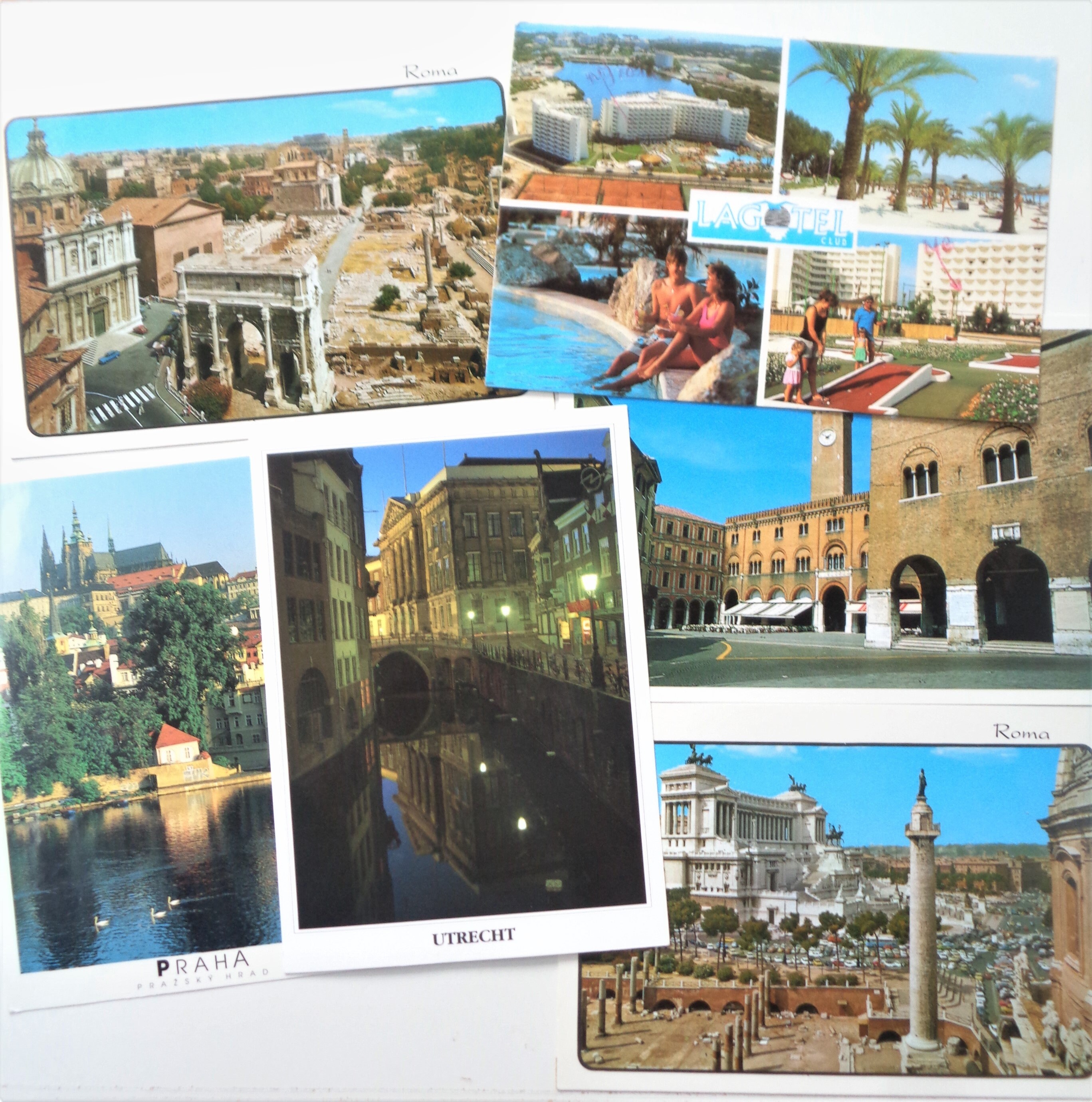 European postcards set of 6 vintage used and unused post Etsy