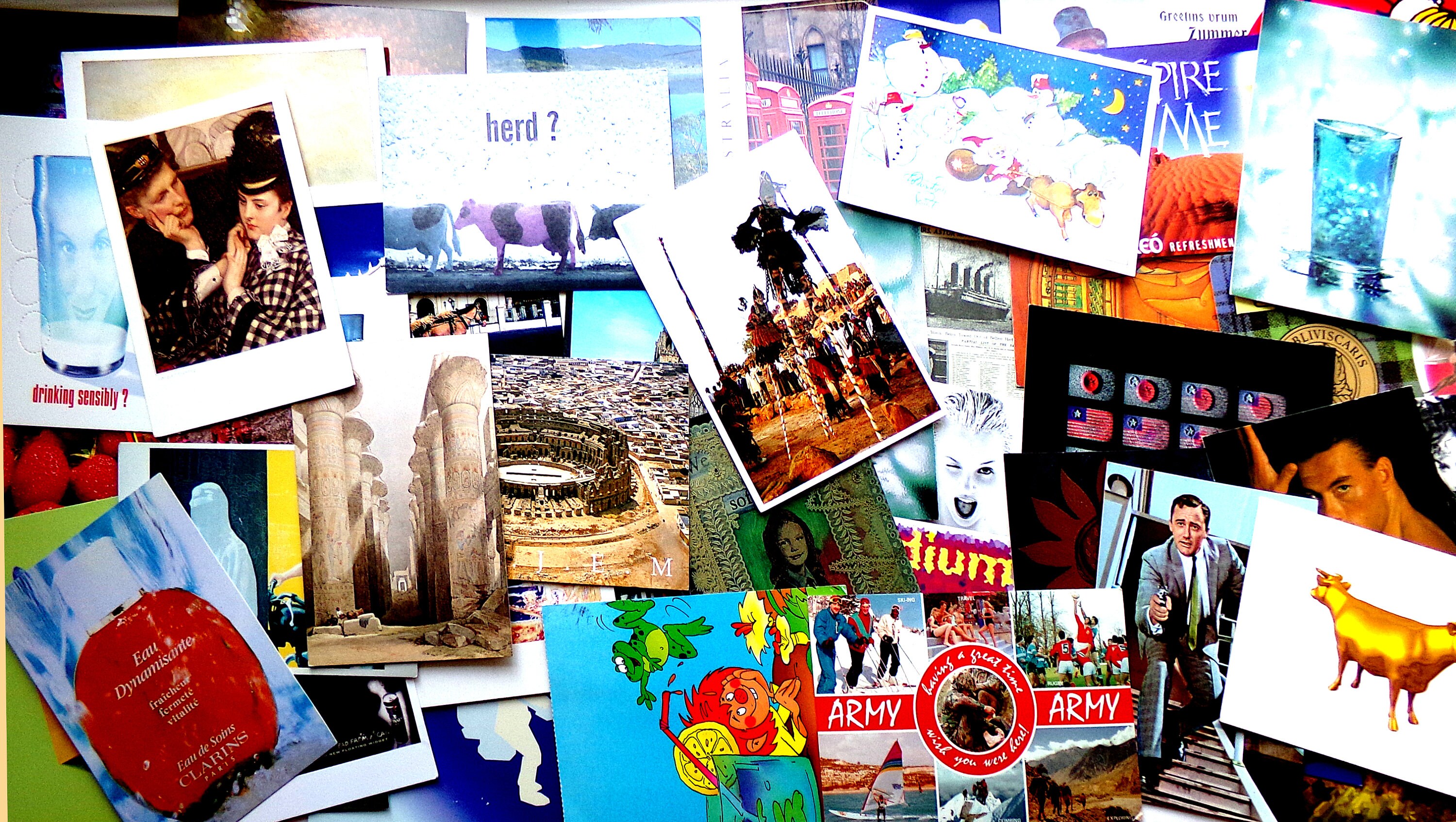 50 postcards from around the world vintage postcard Etsy