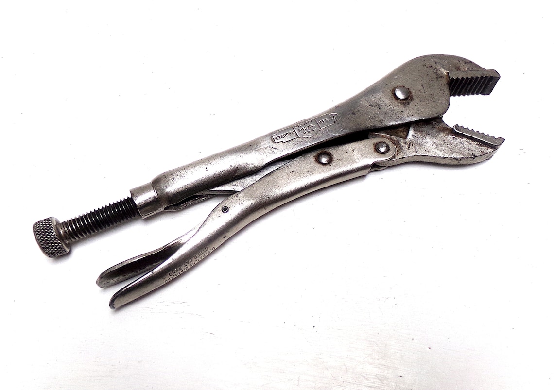 Vintage Vise Grip 10 R pliers made in USA by Peterson of Etsy