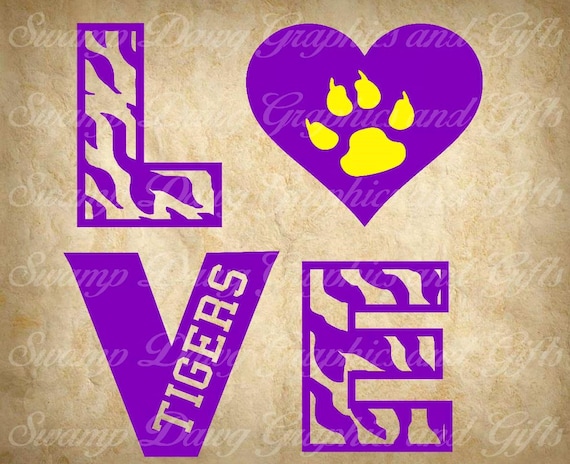 Download Football svg tigers svg silhouette cricut cut file | Etsy