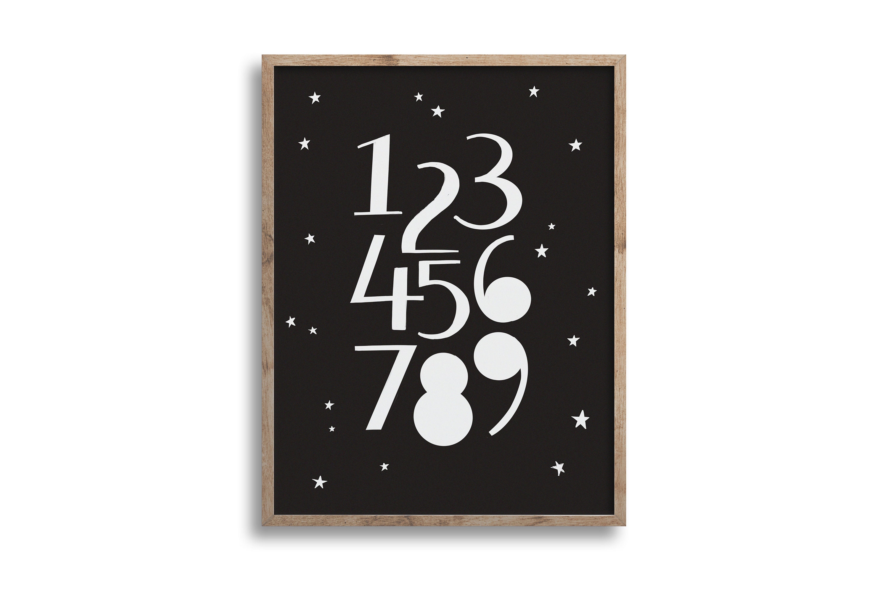 Printable Abstract Numbers Wall Art for Kids Kid's Etsy