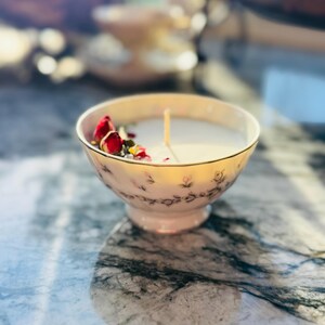 Eucalyptus Mint Essential Oil Hand Poured Soy Homemade Teacup Candle ...