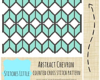 Chevron Cross Stitch Pattern - Geometric Cross Stitch - Modern Cross Stitch - PDF Pattern - Instant Download