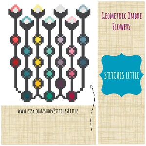 Modern Cross Stitch Pattern - Geometric Cross Stitch - PDF Pattern - Instant Download