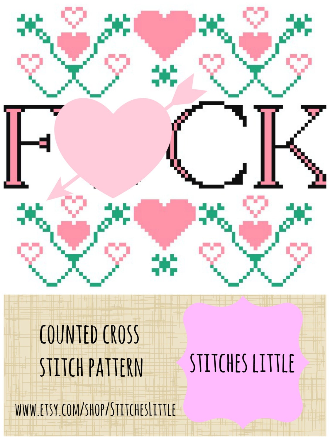 Subversive Cross Stitch Pattern - Funny Cross Stitch - PDF Pattern - Instant Download
