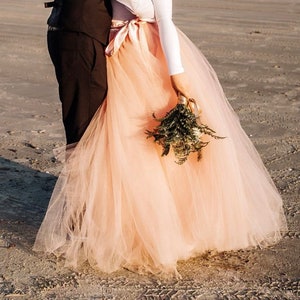 Women Formal Dress Wrap Tulle Skirt Bridesmaid Dress Wedding Skirt Layered Tulle Skirt Wedding Gown breauxsews Formal Gown Blush Tulle Skirt