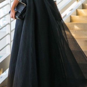 Black Tulle Skirt Bridesmaid Dress Women Skirt Gift for Her Wedding ...