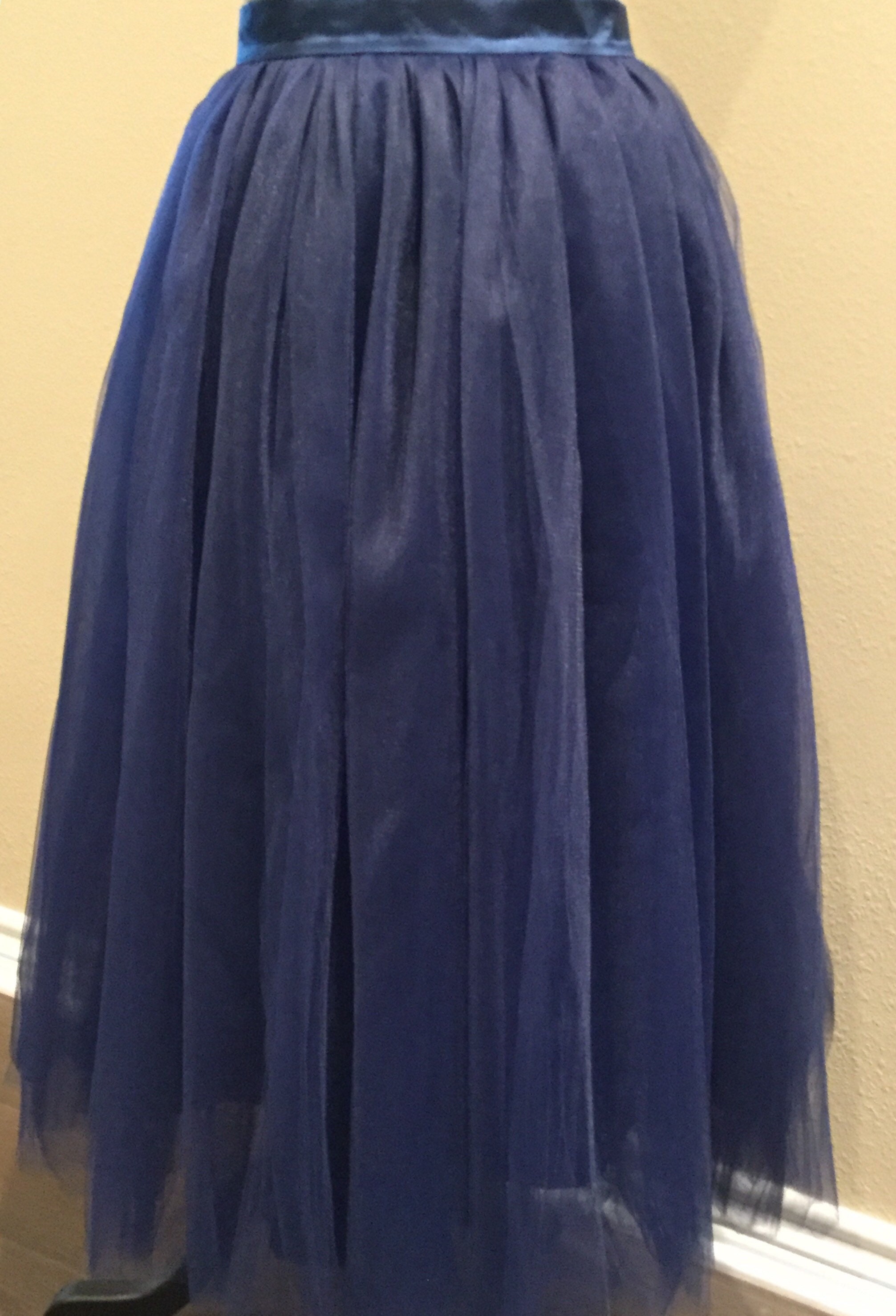 Navy Blue Tulle Skirt Women Custom Dress Wedding Skirt | Etsy