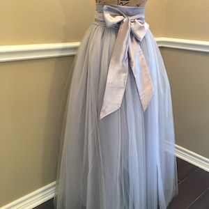 Silver Tutu Skirt Women Tulle Skirt Bridesmaid Dress Tulle Skirt Long Tulle Skirt Wedding Tulle Skirt Wedding Skirt Long Skirt Wedding Tutu
