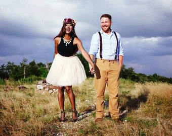 Custom Tulle Skirt: Bridesmaid Dress, Formal Wedding Skirt Womens Maxi Skirt FREE SHIPPING