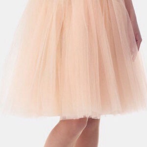 Tulle Skirt Women Blush Tulle Skirt Custom Skirt Bridesmaid Skirt Wedding Skirt Tutu Skirt Wedding Dress breauxsews Formal Dresses for Women image 3