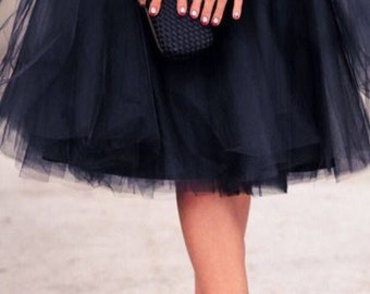 Black Tulle Skirt Bridesmaid Dress Women Skirt Gift for Her Wedding Skirt Bridesmaid Dress Wedding Dress Formal Dresses for Women#breauxsews