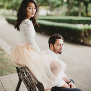 Blush Tulle Skirt: Custom Bridesmaid Dress, Wedding Skirt