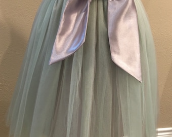 Handmade Tulle Skirt: Custom Bridesmaid or Wedding Skirt Women Tulle Skirt FREE SHIPPING