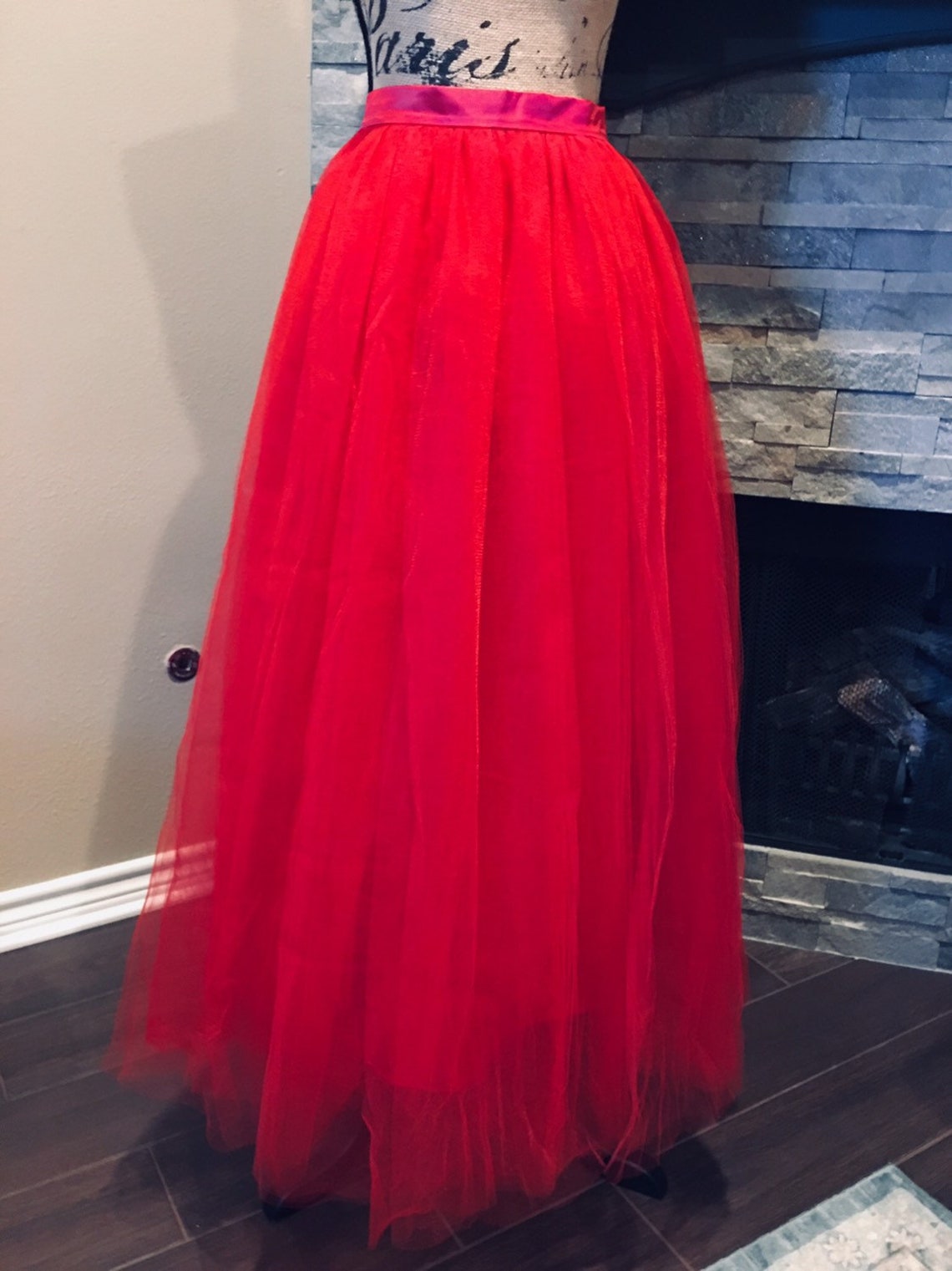 Red Tulle Skirt Women Tulle Skirt Bridesmaid Dress Tulle Skirt Etsy