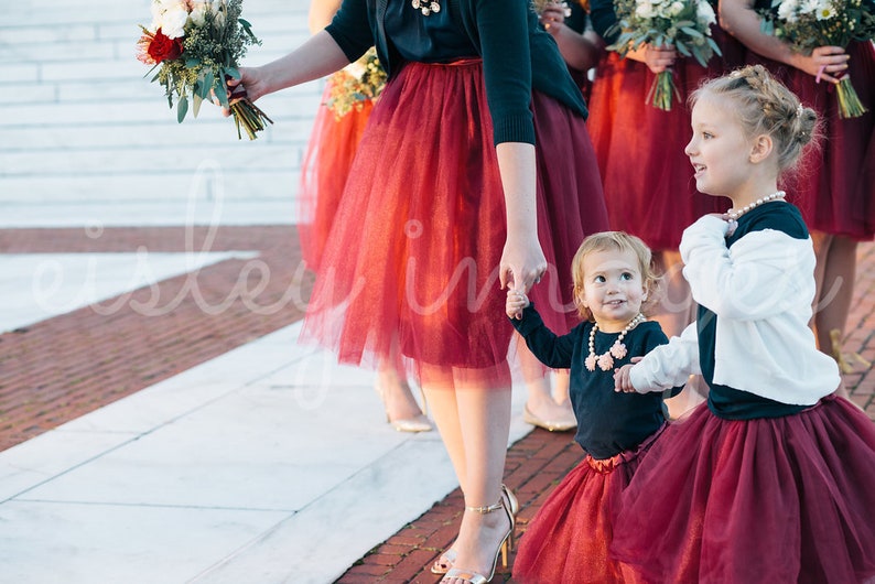 Flower Girl Tutu Tutu Skirt Girls Custom Skirt Bridesmaid Dress Wedding Skirt Layered Tulle Skirt Flower Girl Skirt Skirt by breauxsews image 2