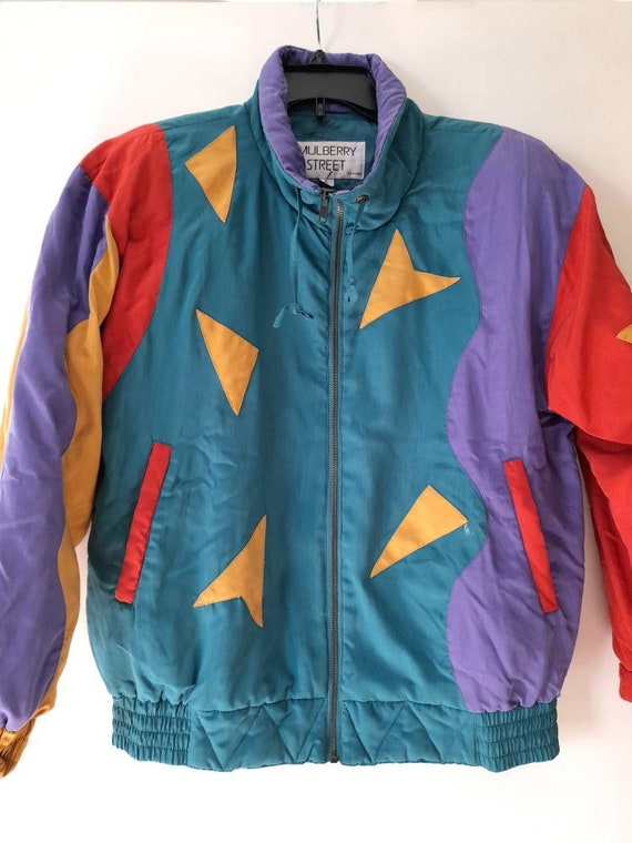 Geometric Design Puff Jacket