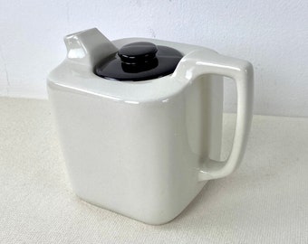 Vintage Goblin Teasmade White Ceramic Lidded Teapot minimalist 1960s