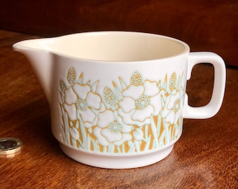 Hornsea Fleur Gravy or Large Cream Jug Designed By Jessica Vardy 1970s