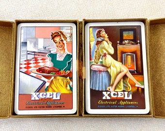 1950's Electrical Appliances Advertising Playing Cards Double Pack collectable