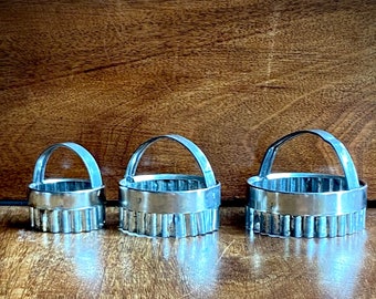 Set of 3 vintage Pastry cutters from 1950s/60s