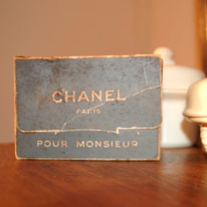 Vintage Chanel 1950's Rarebox set Pour Monsieur Parfum perfume Aftershave bottles Empty!