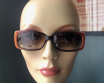 Designer Ralph Lauren RL 1517 retro unisex rectangle acrylic frame sunglasses mens womens 1990s
