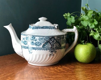 Tea pot Victorian In Queen Anne pattern Aesthetic Movement Design by Ceramic Art Co. Ltd Stoke on Trent England Antique