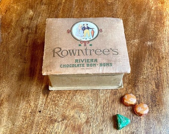 Rowntree's Riviera Chocolate Bob Bon Card Box c1920s York England Great Vintage Advertising Piece Prop