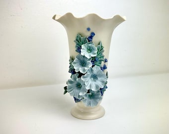 Chessell Porcelain Vase Isle of Wight c1970s